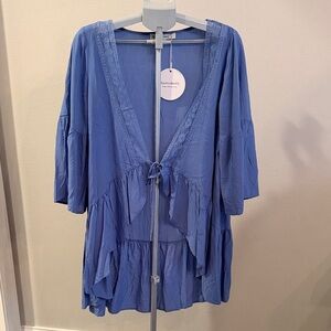 Flowy Blue Women's Tunic by RusttyDustty Large